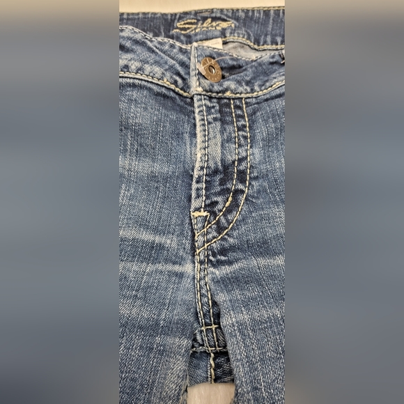 Silver Jean Co women's blue Denim Suku Capri size w31 - Picture 15 of 16